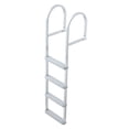 thumbnail image 1 of KFFKFF Removable Dock Ladder, 4-Step Aluminum Alloy Swim Ladder for Boats, Featuring Non-Slip Wide Steps, 500 lbs Load Capacity, Quick Release Design, Ideal for Swimming, Pools, and Marine Access, 1 of 9