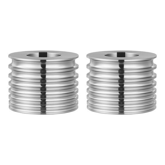 KFFKFF Replacement Roller for Rolling Mill with 7 Groove Sizes and 2 Oval Rollers, Jewelry Crafting Tool, Durable Alloy Steel, Simple Installation, Ideal for Shaping Metals like Gold, Silver