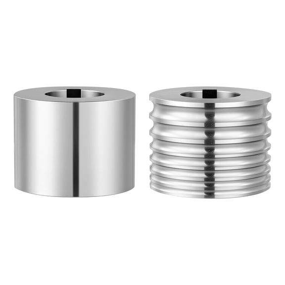 KFFKFF Replacement Roller for Rolling Mill - Includes Half-Round and Flat Rollers, Jewelry Crafting Tool with 7 Groove Sizes, Durable Alloy Steel for Shaping Metals like Gold, Silver, and Copper