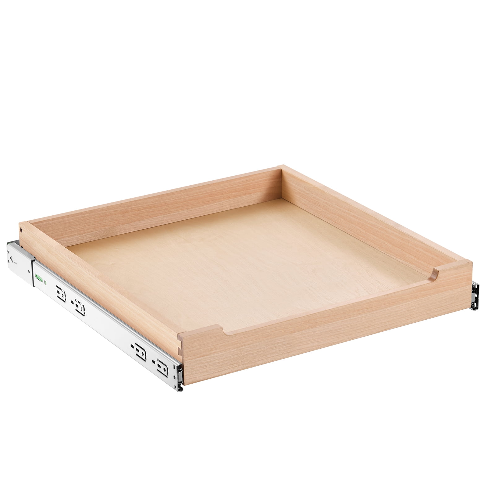 KFFKFF 20"W x 21"D Pull Out Cabinet Organizer, Wood Expandable Slide out Drawers Storage Rack, Gentle Shutting Slide-out Tray, Ideal for Kitchen, Pantry