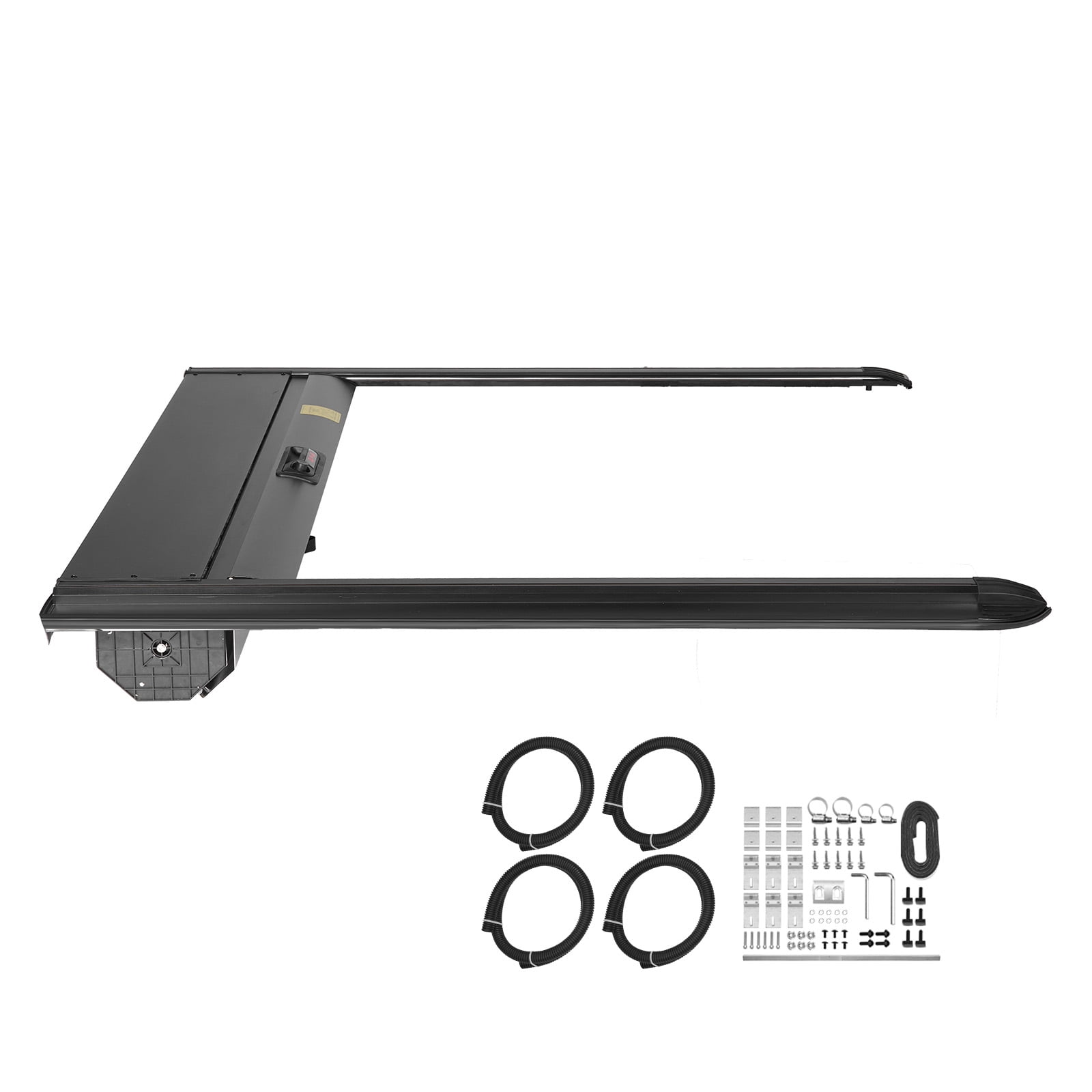 KFFKFF Retractable Truck Bed Cover, 5.8 ft Hard Cover with Integrated Drainage System for 2021-2024 Chevy/GMC Silverado/Sierra 1500 Crew Cab