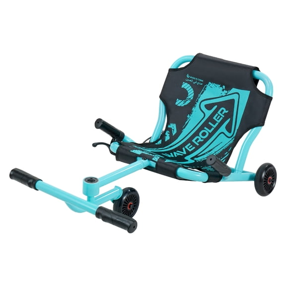 KFFKFF Ride-On Scooter 150 lbs Capacity, Side-to-Side Swing Motion, for Ages 4+, Powered by Zig-Zag Movement, Toy with 3 Adjustable Lengths, Hand Brake