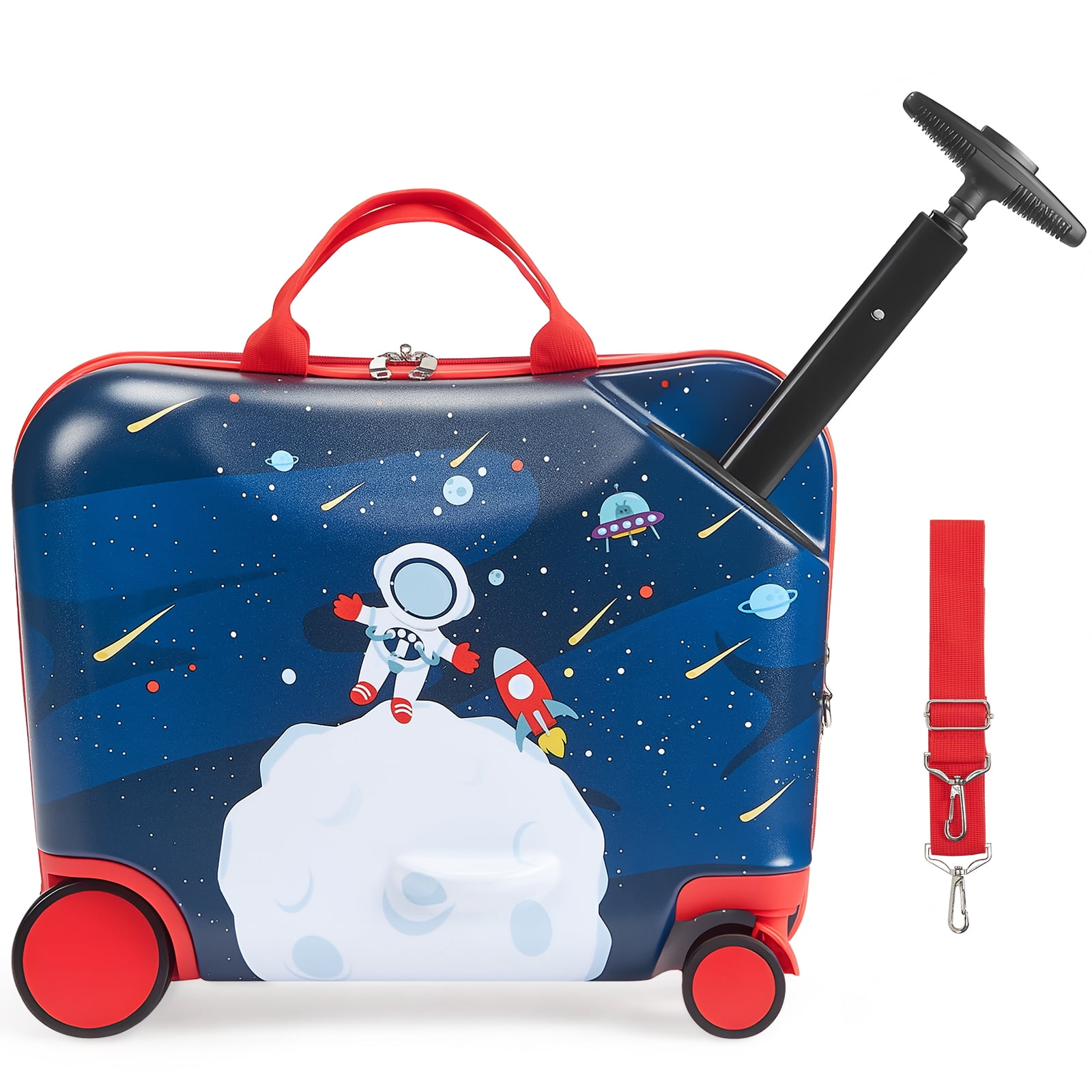 KFFKFF Ride-on Luggage, 26 L Capacity, 18-Inch Toddler Carry-On