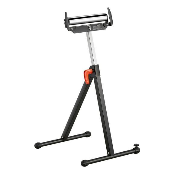 KFFKFF Roller Support, Capable of Holding 250 lb, Height Modifiable from 27 in to 43 in, Collapsible and Robust with Border Guides & 11.5 in Refined Steel Roller Top