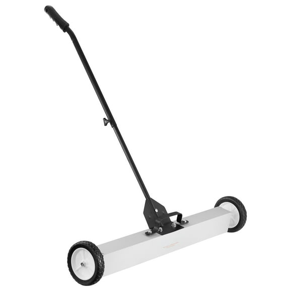 KFFKFF Rolling Magnetic Sweeper, 55Lbs Capacity, Push-Operated, 36-Inch Wide, Ideal for Lawn, Garage, Workshop Cleanup, Features Telescoping Handle for Comfortable Use