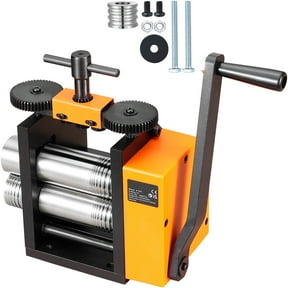 KFFKFF Rolling Mill, 2.95"/75 mm Jewelry Crafting Mill Machine, Gear Ratio of 1:2, Versatile 3-in-1 Rolling Mill, Press Thickness Ranging from 0.03-6.5mm