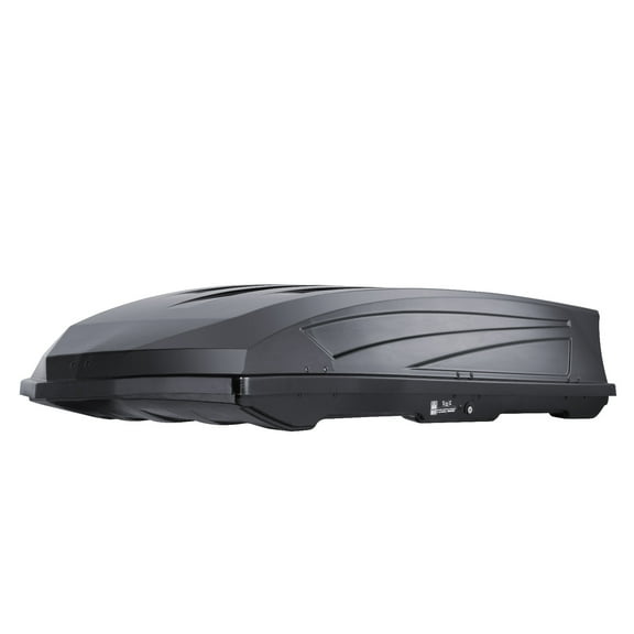 KFFKFF Roof-Top Luggage Holder, 18 Cubic Feet Storage, Hard ABS Shell, Dual-Side Access, 2 Strengthened Straps, Aerodynamic Design, Compatible with Majority Crossbars, Ideal for Cars, Wagons, SUVs