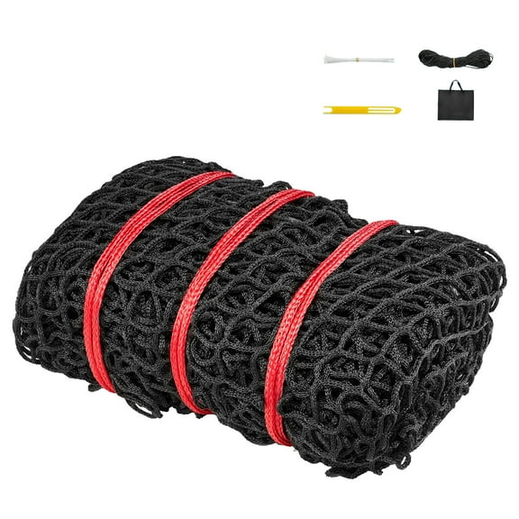 KFFKFF Round Bale Hay Net, 4.92 x 4.92 x 4.92 ft, 1.65 Inch Openings, Durable PE Material, Seamless Design, Includes Self-Locking Zip Ties, Needle Shuttle, and Repair Twine,Slow Feeder Net for Horses