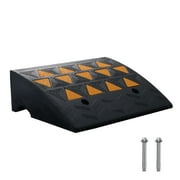 KFFKFF Rubber Curb Ramp Driveway Ramp for Curb 6 Rise 19.3 Wide 33069 lbs Load