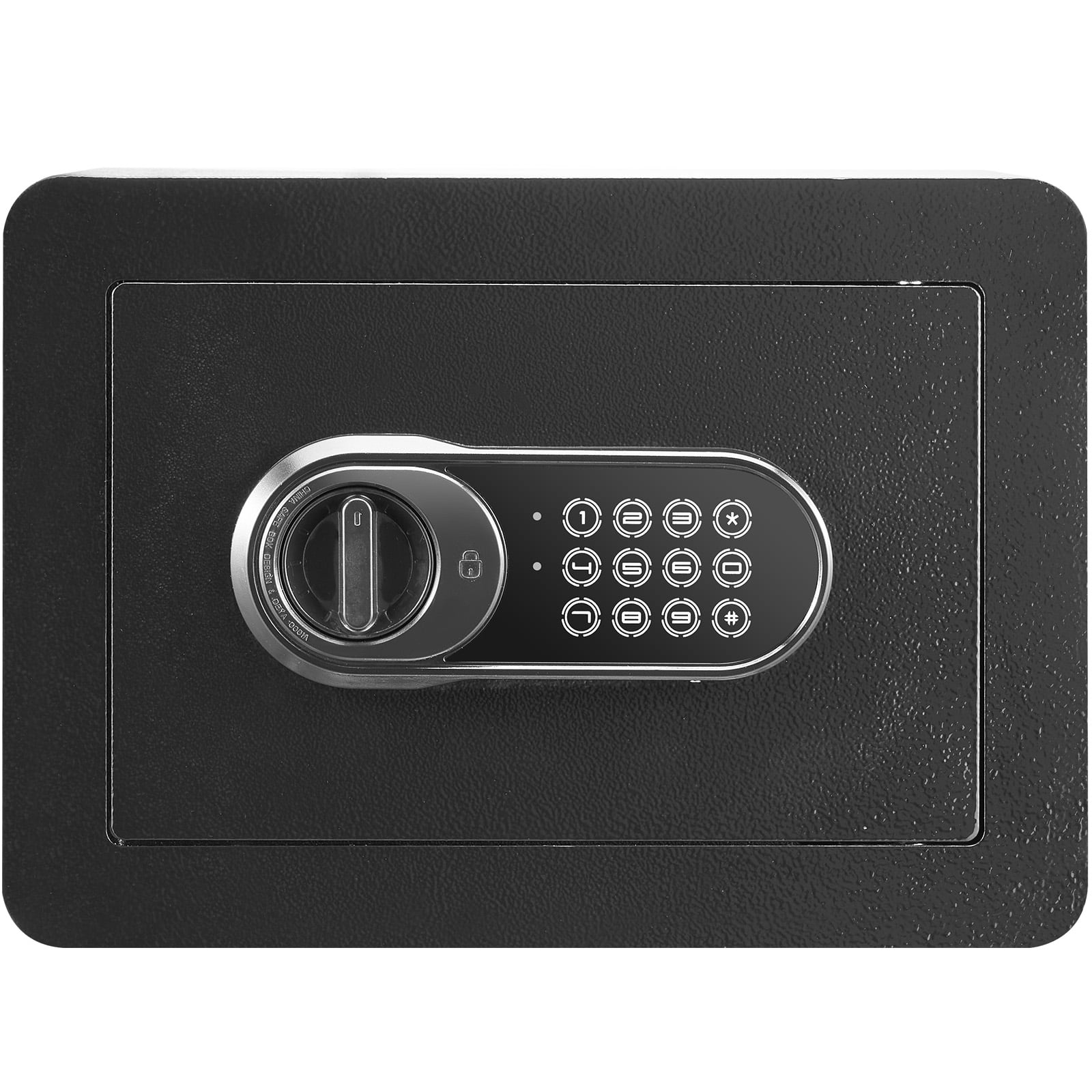 KFFKFF Safety Box, 0.5 Cubic Feet Residential Security Box, Steel Protection Box with Digital Lock and 2 Keys, Wall-Installed Storage Box for Money, Precious Metals, Jewelry