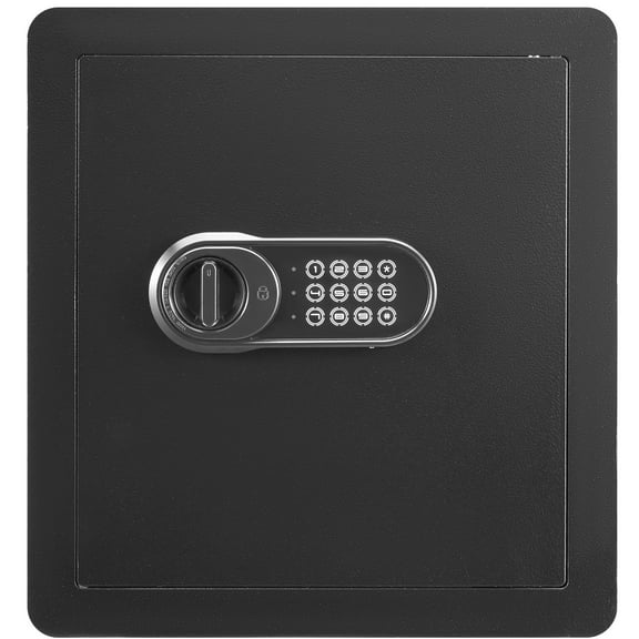 KFFKFF Safety Box, 1.8 Cubic Feet Residential Safe, Iron Security Safe with Numeric Keypad and Pair of Keys, Cupboard Safe with Fire-resistant Pouch, Safeguard Money, Precious Metals, Jewelry.