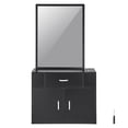 thumbnail image 1 of KFFKFF Salon Bracket Storage Cabinet Wall Mounted for Hair Stylist Mirror, 1 of 9