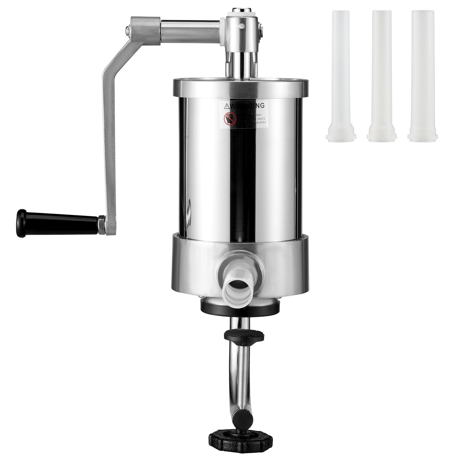 KFFKFF Sausage Stuffing Maker 2.5 lb/1.5 L Capacity Homemade Sausage Maker Stainless Steel