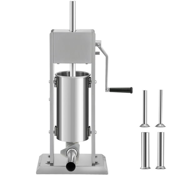 KFFKFF Sausage Stuffing Maker 5lb/3L Capacity Homemade Sausage Maker Stainless Steel