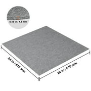 KFFKFF Self-Adhesive Carpet Tiles, 24" x 24" Squares, Comfortable Padding, Simple DIY Installation for Indoor and Outdoor Spaces, Bedroom and Living Room (9 Tiles, Light Gray)