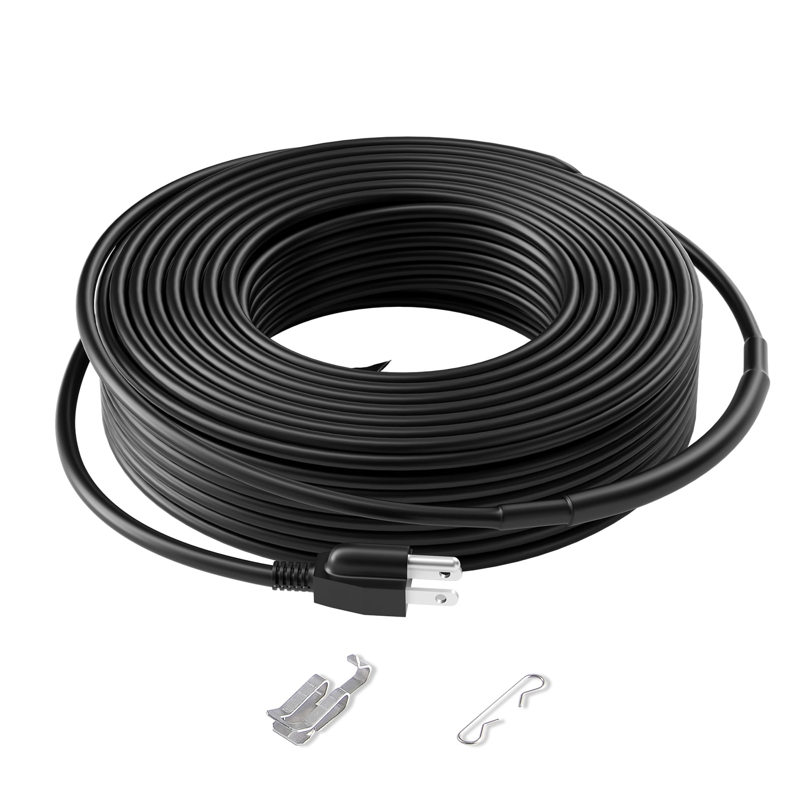 KFFKFF Self-Regulating Heating Cable for Pipes, 140FT 5W/FT Heat Tape for Freeze Protection, Roof Snow Melting, and Gutter De-icing