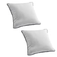thumbnail image 1 of KFFKFF Set of 2 Decorative 18 x 18 in Pillow Inserts, Firm and Plush Square Cushions with Polyester Filling, White Throw Pillows with Zipper for Indoor Use on Beds, Sofas, and Living Rooms, 1 of 9