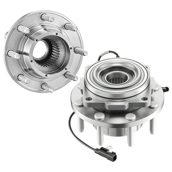KFFKFF Set of 2 Front Wheel Bearing & Hub Assemblies Compatible with 2016 Ford F-250 Super Duty Base, King Ranch, Lariat, Platinum, XL Crew Cab Pickup 4-Door, OEM 515130, Includes ABS Sensor