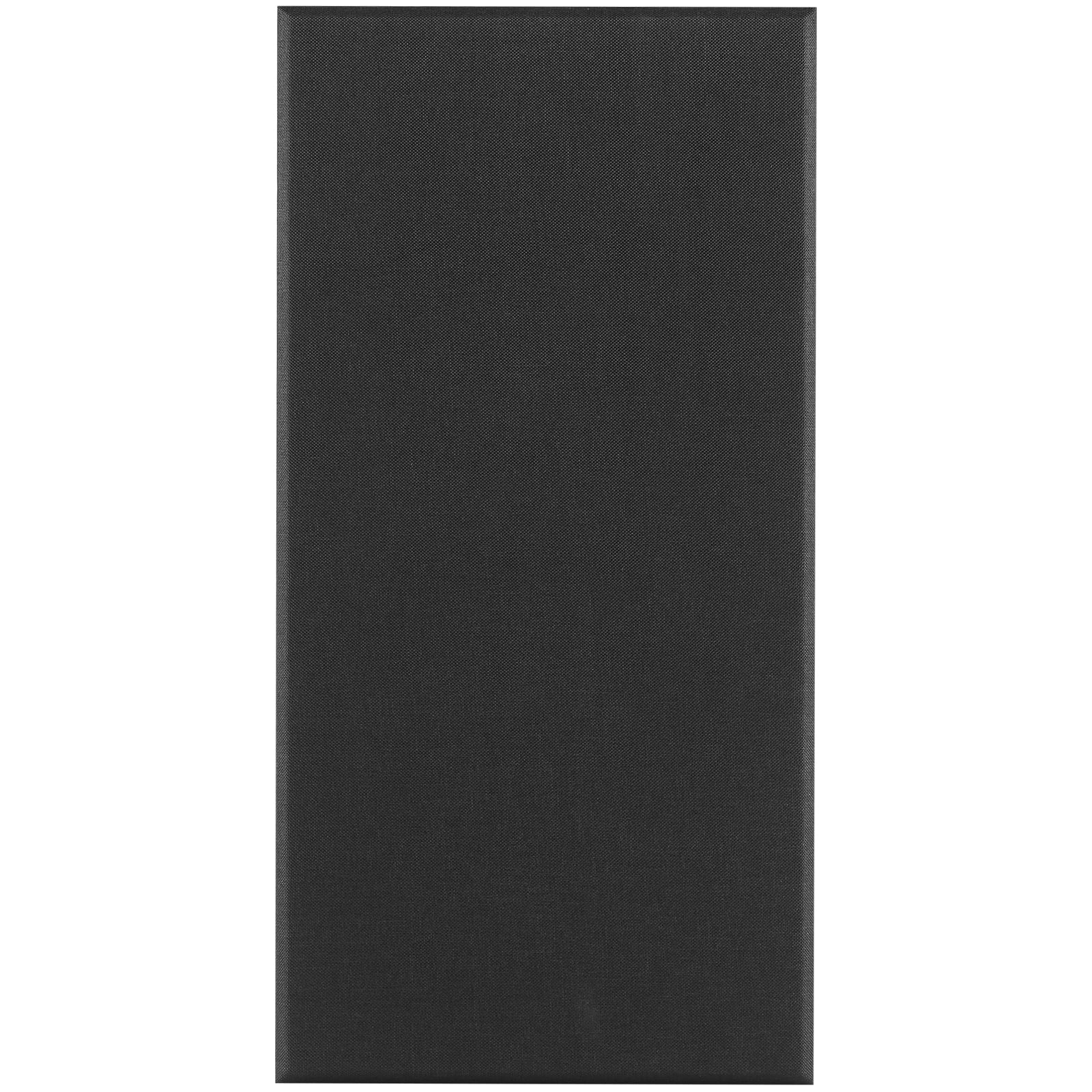 KFFKFF Set of 4 Acoustic Panels, 2-inch Thick, 23.6 x 11.8 inch Fiberglass Sound Absorbing Boards, Self-adhesive Soundproof Panels for Studios, Offices, Home Theaters, Meeting Rooms, Black