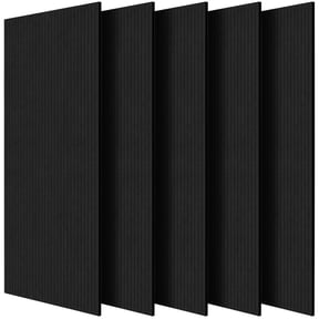 KFFKFF Set of 5 Sound Absorbing Panels, Adhesive Backed, Dimensions 47.2 x 23.6 x 0.4 inches, Foam Panels for Noise Reduction, Composed of Dense Polyester Fiber, Suitable for House, Recording Studio