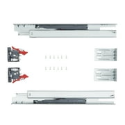 KFFKFF Set of 6, 18-Inch Drawer Slides, Bottom Side Mount, Robust Full Ball Bearing Steel Rails, Quiet Soft-Close Guide Glides, Kitchen Cabinet Runners with Secure Lock Feature