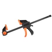 KFFKFF Set of Bar Clamps for Woodworking, Includes Two 12-Inch and Two 6-Inch Clamps, One-Handed Operation with Quick-Grip Design, F-Clamp/Spreader with 154 lbs Load Capacity, Durable Plastic