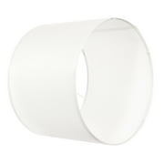 KFFKFF Set of Two Drum Lamp Shades, 16-inch Diameter, 12-inch Height, Includes Harp for Table, Floor, and Pendant Lamps, Simple Assembly Required (Off-white)