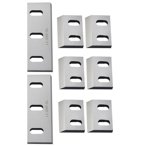 KFFKFF Shredder Blades Kit, Alloy Steel Blades with 6 Rotating and 2 Fixed Pieces, Durable SKD-11 Material, Compatible with Model 250 Plastic Grinder, Suitable for ABS, PP, PVC & Nylon