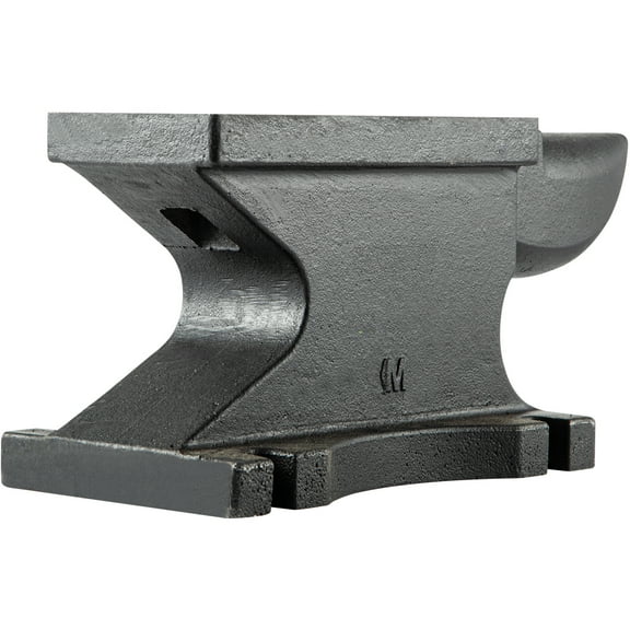 KFFKFF Single Horn Anvil, 100 Lbs/45kg, featuring a 10.4 x 5 in surface and a firm base, crafted for durability in blacksmithing tasks like shaping and bending.