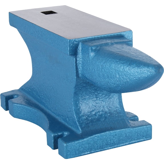 KFFKFF Single Horn Anvil 55Lbs, Cast Iron Anvil for Blacksmithing, Durable Design for Heavy Impact, Rugged Round Horn Tool for Jewelers and Metalsmiths, Ideal for Forge Equipment and Tools