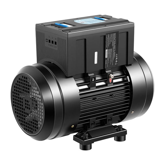 KFFKFF Single Phase to 3-Phase Rotary Converter, 10HP 28A 208-240V Input/Output - Suitable for Heavy-Duty Equipment and Expandable for Greater Power Needs