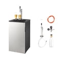 thumbnail image 1 of KFFKFF Single Tap Beer Kegerator, Draft Beer Dispenser for D System, Refrigerator with Shelves, Fits 1 Sixth Keg, Includes 2.5lbs CO2 Tank, 92L Capacity, 1 of 9