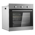 thumbnail image 1 of KFFKFF Single Wall Oven, 24" Electric Oven for Built-in Installation, Features 6 Cooking Modes, 2.68 Cu.Ft Capacity, Includes Timer, 2000W Power, Comes with Baking Rack and Tray, Ideal for Kitchen, 1 of 9