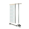 thumbnail image 1 of KFFKFF Sliding Pocket Door, 30" x 80", 5-Lite Frosted Glass Single Sliding Door with Hardware Kit, Durable Solid Wood & MDF Door Slab with Water-Resistant Finish for Bedroom, Kitchen, or Study, 1 of 9