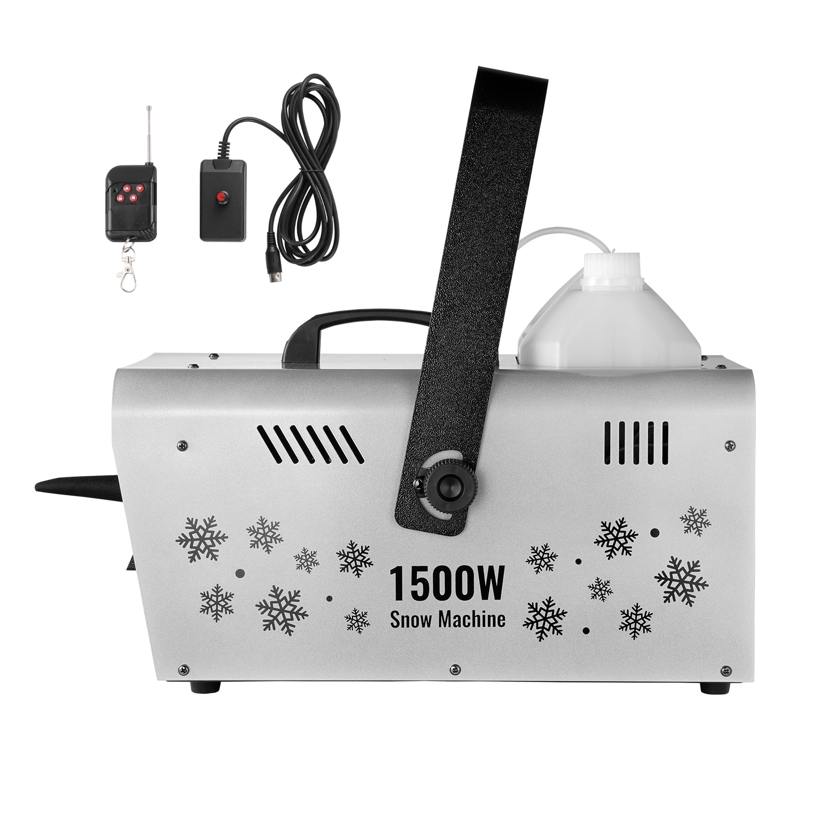 KFFKFF Snow Creator, 1500W, Versatile Mounting Snowflake Generator, Remote Operated Indoor Snow Producer with 5L Capacity, Efficient Synthetic Snow Machine for Christmas, Parties, Weddings