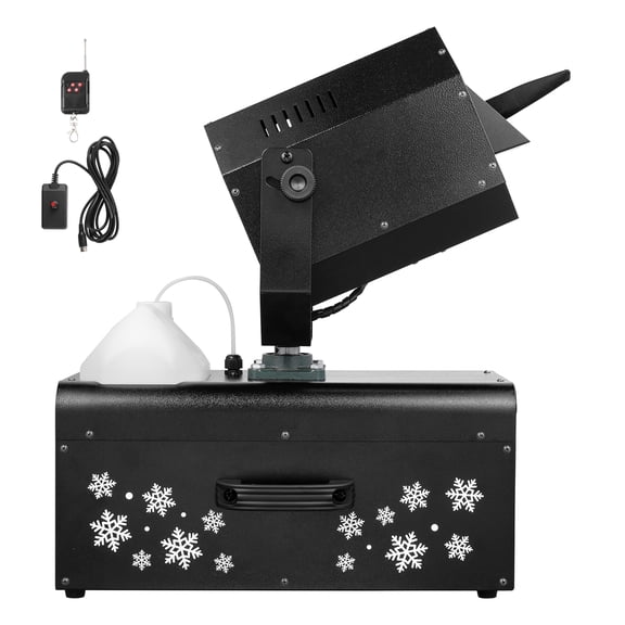 KFFKFF Snow Generator, 2000W, Flexible Snow Creation Device with 5L Capacity, Dual Remote Control Options, Efficient Synthetic Snow Producer for Festive Events, Weddings, and Stage Effects