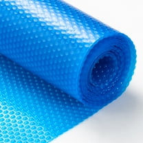 KFFKFF Solar Pool Blanket, Rectangle 24x12 ft, Suitable for Inground and Above Ground Pools, 16 mil Thickness, Blue