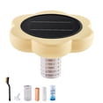 thumbnail image 1 of KFFKFF Solar Pool Ionizer, Petal-Shaped Copper Ionizer for Pools Up to 45,000 Gallons, Floating Water Cleaner and Purifier, Chlorine-Free Solution with Copper Anode, Spring, Brush, 1 of 9