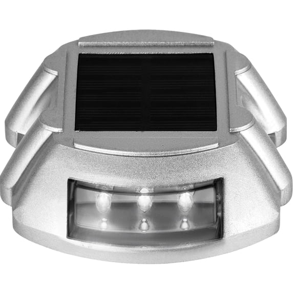 KFFKFF Solar Trail Lamps, Set of 12, White, Comes with Fasteners, Resilient Exterior Patio Illuminations, 6 LED, Perfect for Landscaping Trails, Footpaths, Carways & Stairs