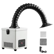 KFFKFF Solder Fume Extractor with 3-Stage Filtration, Adjustable Airflow, and 180 m /h Suction, Compact Desktop Smoke Purifier for Soldering and DIY Welding