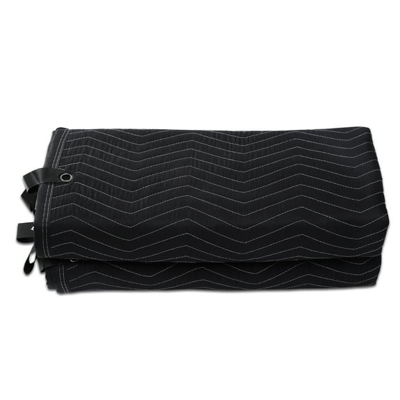 KFFKFF Sound Dampening Blanket 96" x 80" Studio Grommeted Blanket Acoustic Black