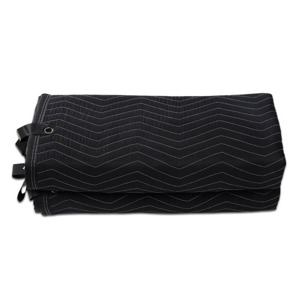 KFFKFF Sound Dampening Blanket 96" x 80" Studio Grommeted Blanket Acoustic Black