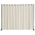 thumbnail image 1 of KFFKFF Space Partition, Movable Wall Separator with Casters Curtain Stand, Self-supporting Privacy Barrier for Workspace, Sleeping Area, Meal Space, Learning Zone, in a Neutral Tone, 1 of 8