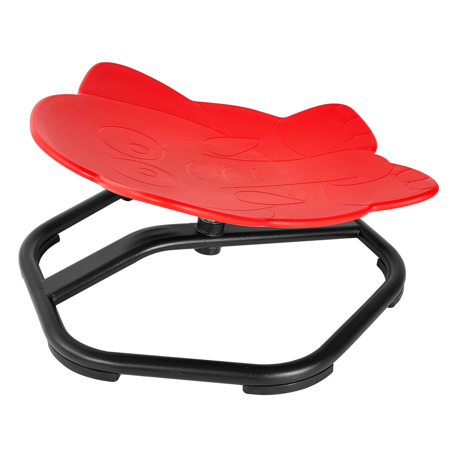 KFFKFF Spinning Chair for Kids Ages 3-12, Autism Sensory Toy 220 LBS, Swivel Seat for ADHD, Enhances Coordination and Balance, 20.5" L x 19.7" W, Elephant Design, Red