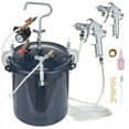 thumbnail image 1 of KFFKFF Spray Paint Pressure Pot Tank 10L/2.5gal 1.5mm+4.0mm Nozzles Dual SprayGun, 1 of 10