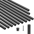 thumbnail image 1 of KFFKFF Stair Railing Components, Set of 51, 26 Inch Aluminum Staircase Balusters, 3/4 Inch Weather-Resistant Circular Metal Spindles, Hollow Terrace Railing Including Rail Caps & Fasteners, 1 of 9