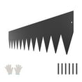 thumbnail image 1 of KFFKFF Steel Landscape Edging, 4 Pieces 40 x 8 in, Rust-Resistant Metal Garden Border, Flexible Lawn Edging, Durable Yard Divider, Easy Installation for Flower Beds and Pathways, Black, 1 of 9