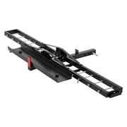KFFKFF Steel Motorcycle Carrier, 600 LBS Capacity, Includes Ramp, Tie-Down Straps & Stabilizer, Fits 2 Hitch Receivers on Cars & Trucks