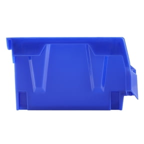 KFFKFF Storage Organizer Bin, (5" x 4" x 3"), Blue/Red, 24-Pack, Durable Plastic, Stackable and Hanging Bins for Efficient Closet, Kitchen, Office, or Pantry Use