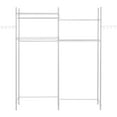 thumbnail image 1 of KFFKFF Storage Racks Above Washer and Dryer, Quad-Level Laundry Room Air-Drying Stand with Hanging Rod and Hooks, Dual-Row Flexible Washer Racks for Space Optimization, 1 of 9